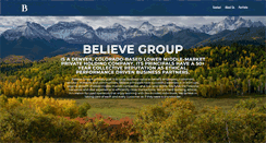 Desktop Screenshot of believegroup.com